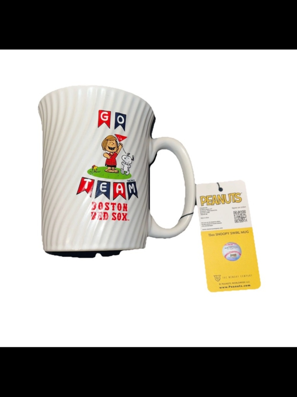 Boston Red Sox 15 Ounce Peanuts Snoopy Swirl Mug The Memory Company